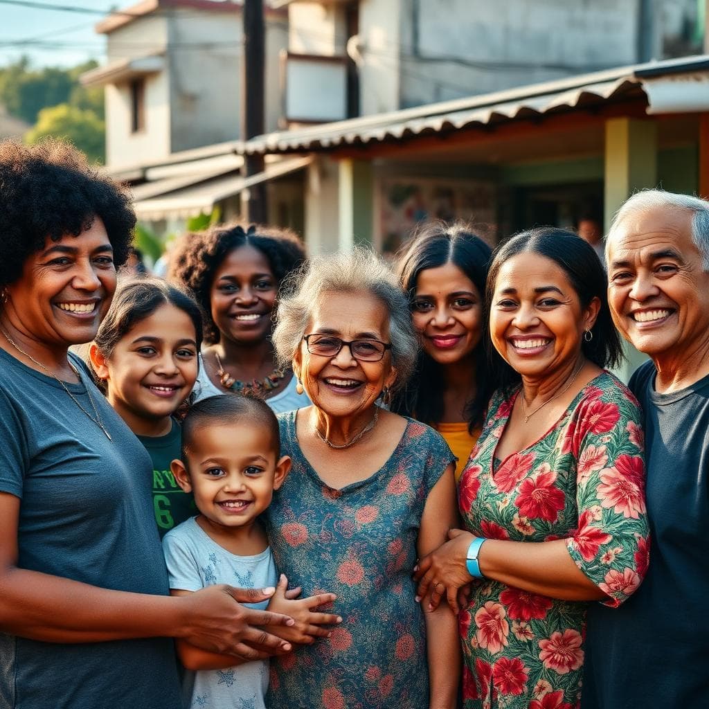 Comunidade beneficiada por projetos sociais apoiados pela OSCONE